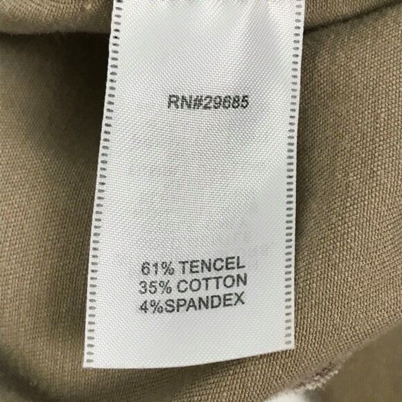 Pendleton Malin Snap Front Jacket Women's Medium Petite Tan Pockets Stretch - Picture 6 of 10